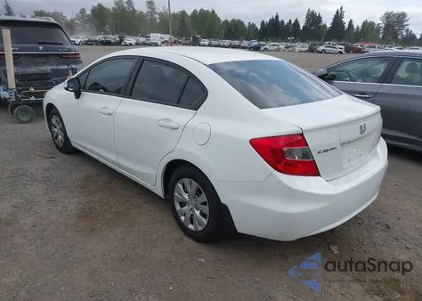 2012 Honda Civic Lx из США, поврежденный, VIN 19XFB2F51CE384515